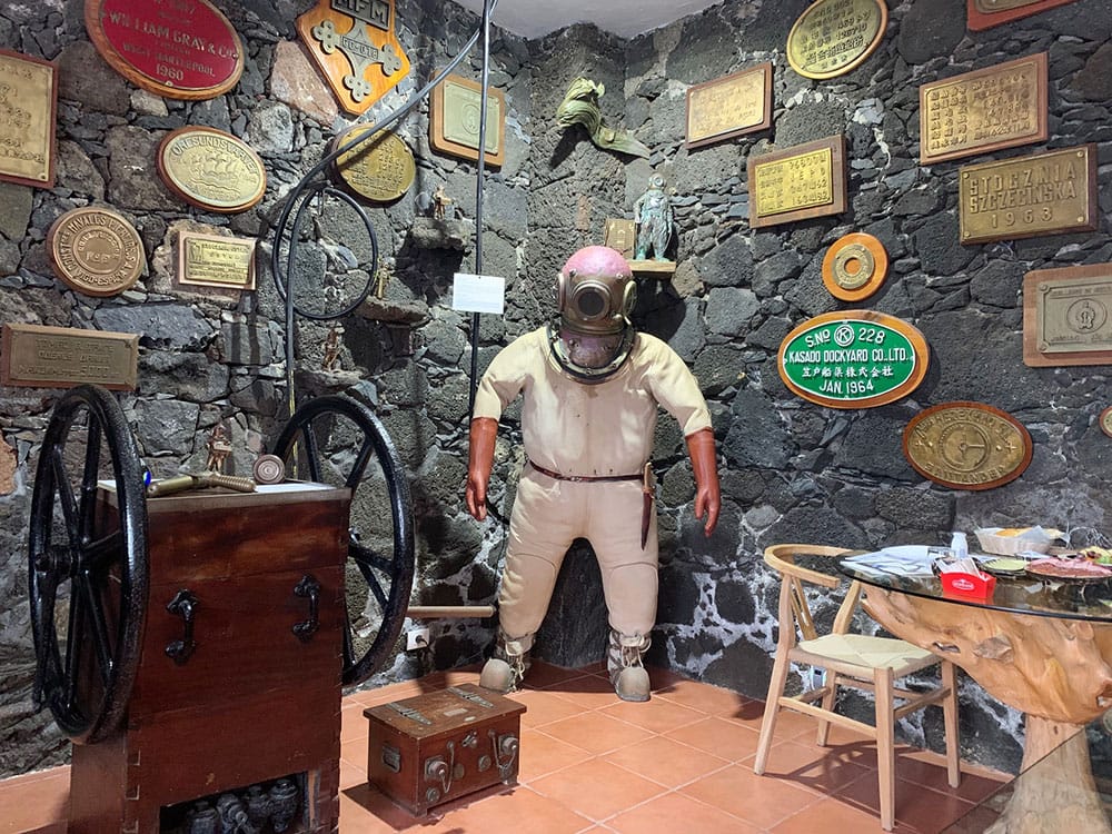 Decoración de un rincón del Hotel Punta Grande