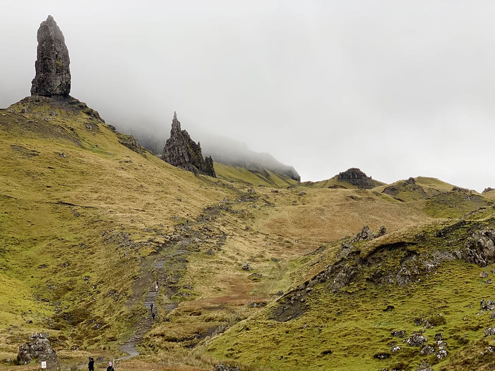 Paisajes del Old Man of Storr