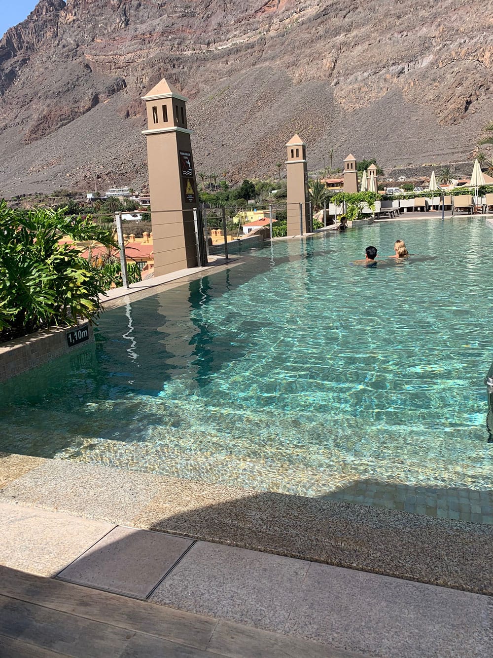 Piscina del Hotel La Calera, en Valle Gran Rey, La Gomera